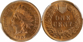 1908-S Indian Cent. MS-66 RB (PCGS). CAC.

The popular first year San Francisco Mint cent, offered here in thoroughly PQ Gem Red and Brown preservat...