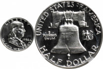 1956 Franklin Half Dollar. FS-901. Type I Reverse. Proof-69 (NGC).

An as struck example with brilliant, virtually pristine surfaces. This scarce re...