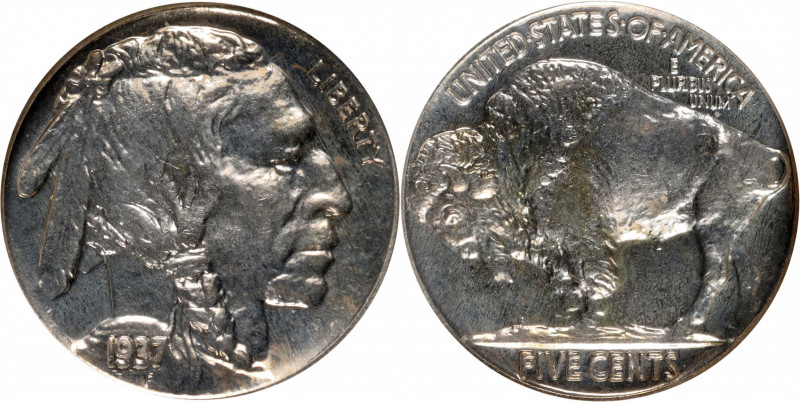1937 Buffalo Nickel. Proof-66 (NGC). CAC.

Captivating brilliant-finish surfac...