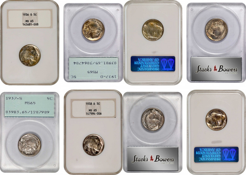 Lot of (4) Certified Mintmarked Buffalo Nickels. MS-65.

Included are: 1936-S ...