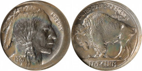1920 Buffalo Nickel--Struck 10% Off Center--MS-64 (NGC).

Struck off center at 9 o'clock, both sides exhibit sharp detail to virtually the entire de...