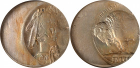 1920 Buffalo Nickel--Struck 35% Off Center--MS-63 (NGC).

This visually intriguing example is struck off center to just past 3 o'clock. Those featur...