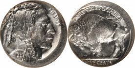 1937 Buffalo Nickel--Struck 15% Off Center--MS-66 (NGC).

This bright, lustrous and fully impressed Gem is off center to 11 o'clock. It is a desirab...