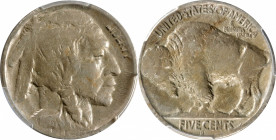1918/7-D Buffalo Nickel. FS-101. VF Details--Environmental Damage (PCGS).

Survivors of this popular overdate variety are scarce to rare in all numi...
