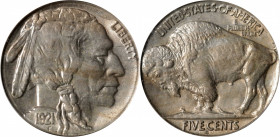 1921-S Buffalo Nickel. MS-63 (PCGS).

Boldly to sharply struck throughout, this endearing piece also sports full mint luster in a soft satin texture...