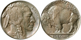 1924-S Buffalo Nickel. MS-63 (PCGS). CAC.

Handsome pearl-gray surfaces exhibit intermingled highlights of steel-blue and pinkish-rose. The strike i...