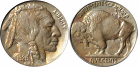 1926-S Buffalo Nickel. MS-62 (PCGS). CAC.

A wonderfully original example bathed in a blend of pearl-gray, reddish-gold and pinkish-rose colors. Sat...