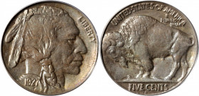1927-S Buffalo Nickel. MS-63 (PCGS). CAC.

Sharply struck in virtually all areas, this beautiful example is toned in a blend pearl-gray and reddish-...