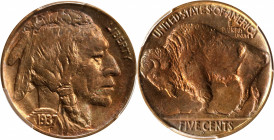1937-D Buffalo Nickel. FS-901. 3-Legged. MS-62 (PCGS).

This is a superior quality example for the assigned grade with an overall bold strike and em...