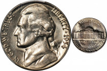 1954-S Jefferson Nickel. MS-65 FS (PCGS).

Bright and essentially untoned with just a hint of pastel-lemon color, this satiny Gem sports impressivel...