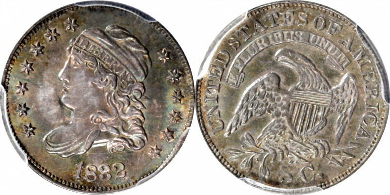 1832 Capped Bust Half Dime. LM-8.1. Rarity-3. MS-64 (PCGS).

This richly toned...