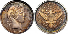 1898 Barber Quarter. Proof-69 (NGC).

A virtually perfect jewel and an old friend of our firm, this Proof 1898 quarter is a true prize for the advan...