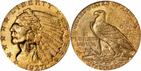 1927 Indian Quarter Eagle. MS-63 (PCGS). CAC. OGH.

A superior example of this incuse quarter eagle design with desirable CAC approval. It showcases...