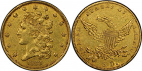1838-C Classic Head Half Eagle. HM-1, Winter-1. Rarity-4+. AU-50 (PCGS).

Offered is a stunning About Uncirculated example of a historic and popular...