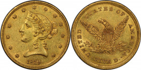 1839 Liberty Head Half Eagle. AU-58 (PCGS). CAC.

An exceptional near-Mint example of this historically and numismatically significant half eagle is...