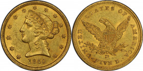 1840-D Liberty Head Half Eagle. Winter 3-B. Tall D. MS-61 (PCGS). CAC.

Here is an exceptional and rare Mint State example of this challenging early...