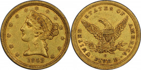 1842-C Liberty Head Half Eagle. Small Date. Winter-1, the only known dies. Die State I. AU Details--Cleaned (PCGS).

Here is an exciting offering of...