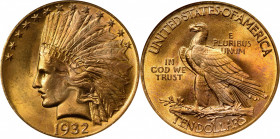 1932 Indian Eagle. MS-65 (NGC).

A very attractive Gem with warm tangerine-orange toning and hints of lavender in select areas. Satiny and free of a...