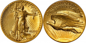 MCMVII (1907) Saint-Gaudens Double Eagle. High Relief. Wire Rim. MS-63 (PCGS). OGH.

A thoroughly premium quality example of this classic 20th centu...