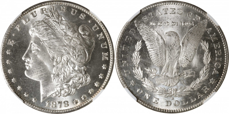 1878-S Morgan Silver Dollar. MS-67 (NGC).

A bright and brilliant example with...