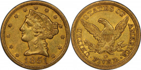 1851-O Liberty Head Half Eagle. Winter-1. AU-53 (PCGS). CAC.

Lovely orange-olive surfaces are richly original and retain plenty of soft, frosty min...