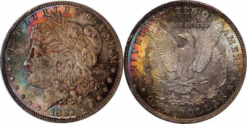 1881 Morgan Silver Dollar. MS-65 (PCGS). CAC.

This wonderfully original Gem i...