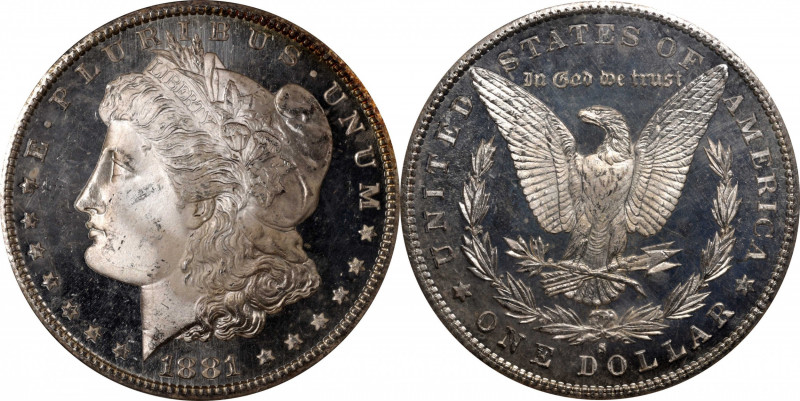 1881-S Morgan Silver Dollar. MS-66 DMPL (PCGS). CAC.

Gorgeous bright silver s...