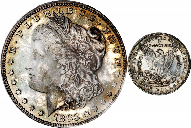 1883 Morgan Silver Dollar. Proof-62 (PCGS).

A fully struck example with mottl...