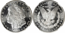 1884-CC Morgan Silver Dollar. MS-67+ (NGC).

Stunning satin fields and highly frosted devices combine for a delightful visual experience. Brilliant ...