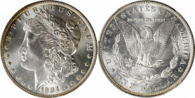 1884-O Morgan Silver Dollar. MS-67 (PCGS).

An essentially perfect Superb Gem with virtually no contact marks visible on either side. The surfaces e...