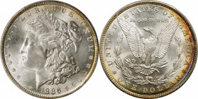 1886 Morgan Silver Dollar. MS-67+ (PCGS). CAC.

A highly lustrous, satin to softly frosted example with swirling cartwheel visual effects dominating...