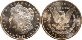 1887-S Morgan Silver Dollar. MS-66 (PCGS).

An exceptional premium Gem 1887-S dollar, with remarkably attractive, brilliant surfaces and a radiant, ...