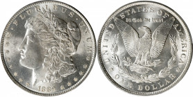 1889 Morgan Silver Dollar. MS-66+ (PCGS). CAC.

Boldly struck with full, billowy mint luster to silky smooth surfaces. A significant condition rarit...