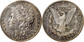 1889-CC Morgan Silver Dollar. AU-50 PL (NGC). OH.

Considerable "flash" remains in the fields on both sides of this minimally circulated example. Th...