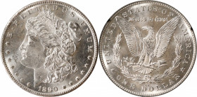 1890-CC GSA Morgan Silver Dollar. MS-62 (NGC).

Frosty, brilliant surfaces are sharply struck and visually appealing. Only 3,949 examples of the 189...