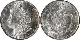 1893 Morgan Silver Dollar. MS-63 (PCGS). CAC.

Frosty, boldly impressed surfaces are lightly toned in wisps of champagne-gold iridescence. Struck to...