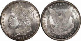 1893-CC Morgan Silver Dollar. MS-62+ (PCGS). CAC.

Billowy mint luster blankets both sides of this virtually brilliant example. Toning is minimal, i...