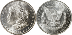 1893-CC Morgan Silver Dollar. MS-62 (PCGS). CAC. OGH.

A brilliant and frosty example with uncommonly well preserved surfaces in a BU survivor of th...
