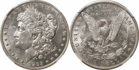 1893-O Morgan Silver Dollar. AU-58 (NGC).

Brilliant, lustrous surfaces retain nearly complete luster in a satin to softly frosted texture. Striking...