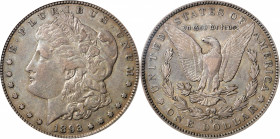 1893-S Morgan Silver Dollar. VF-30 (PCGS). CAC. OGH.

Richly and originally toned surfaces are bathed in a bold blend of steel-gray and deep rose. R...