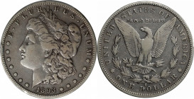 1893-S Morgan Silver Dollar. Fine-15 (PCGS).

This is an attractive example toned in blended pearl-gray and apricot-gold patina that delivers a trul...