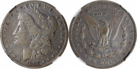 1893-S Morgan Silver Dollar. Fine Details--Cleaned (NGC).

With all major features fully outlined and the basic design readily appreciable, this mor...