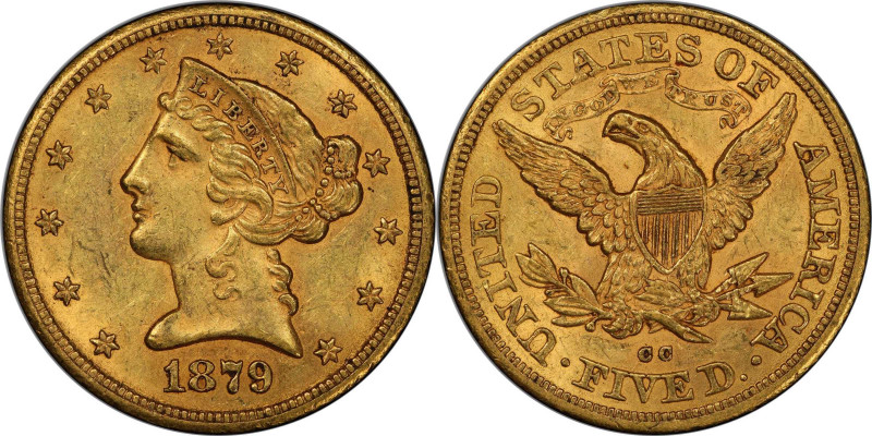 1879-CC Liberty Head Half Eagle. Winter 1-A. MS-61 (PCGS). CAC.

An exceptiona...