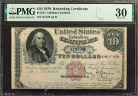 Fr. 214. 1879 $10 Refunding Certificate. PMG Very Fine 30.

An interesting piece of Untied States banknote history. These refunding certificates wer...