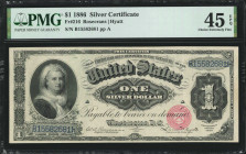 Fr. 216. 1886 $1 Silver Certificate. PMG Choice Extremely Fine 45 EPQ.

A beautiful representation of this popular type seen here in a mid grade wit...