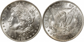 1896-S Morgan Silver Dollar. MS-63 (PCGS). CAC. OGH.

Billowy mint frost flows serenely over brilliant, boldly struck features. The 1896-S is a key ...