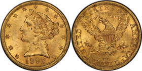 1892-CC Liberty Head Half Eagle. Winter 1-A, the only known dies. Die State II. MS-63+ (PCGS). CAC.

A impressive Choice example that has few rivals...