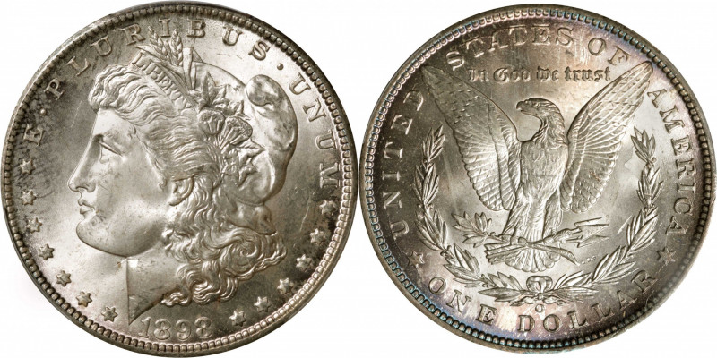 1898-O Morgan Silver Dollar. MS-67 (PCGS).

A peripherally toned and smartly i...