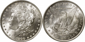 1900 Morgan Silver Dollar. MS-67 (PCGS). CAC.

This highly lustrous, silky smooth example is expectably close to pristine for the assigned grade. Br...