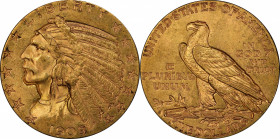 1909-S Indian Half Eagle. MS-62 (PCGS). CAC.

Exceptional quality for this often overlooked condition rarity among circulation strike Indian half ea...